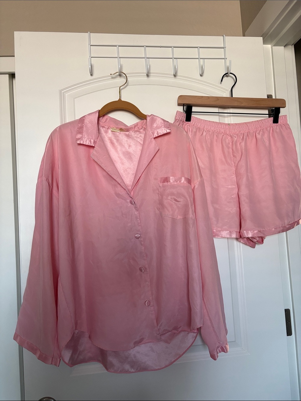 Vintage Victoria’s Secret Satin Pink Gold Label PJ Set